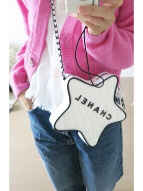 CHANEL 24 Cruise White STAR CC WALK OF FAME Hollywood Boulevard Crossbody Bag